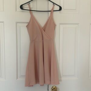 Pink skater dress